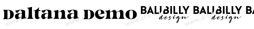 Daltana Demo字体转换